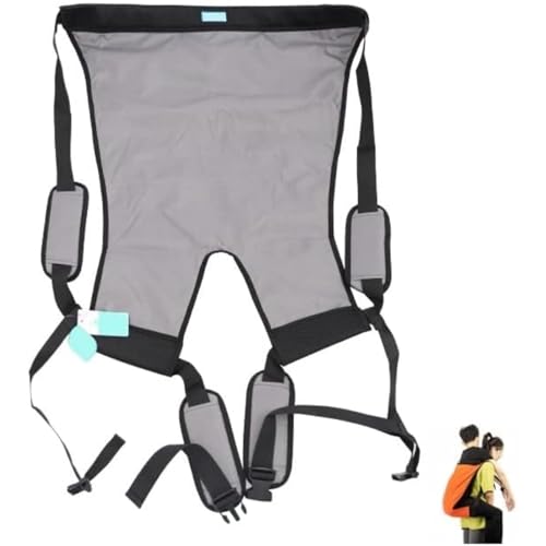 介助ベルト 大人用 介助用移乗ベルト 安全背負い具 耐荷重80kg (グレー